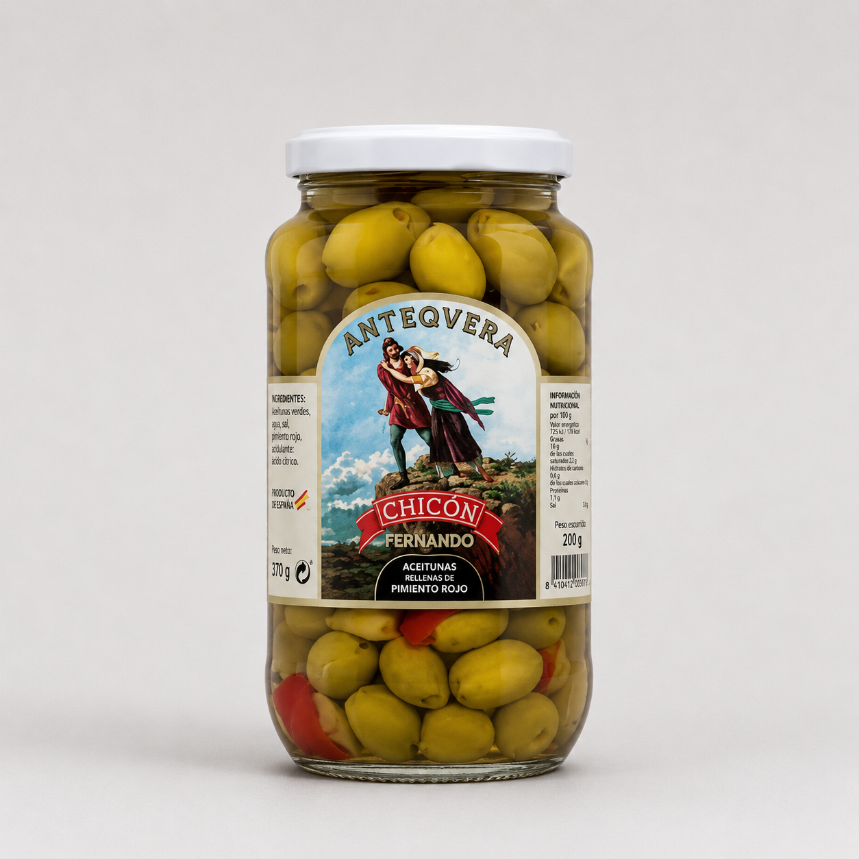 Anteqvera Krossade Oliver Med Paprika/Vitlök 1380g
