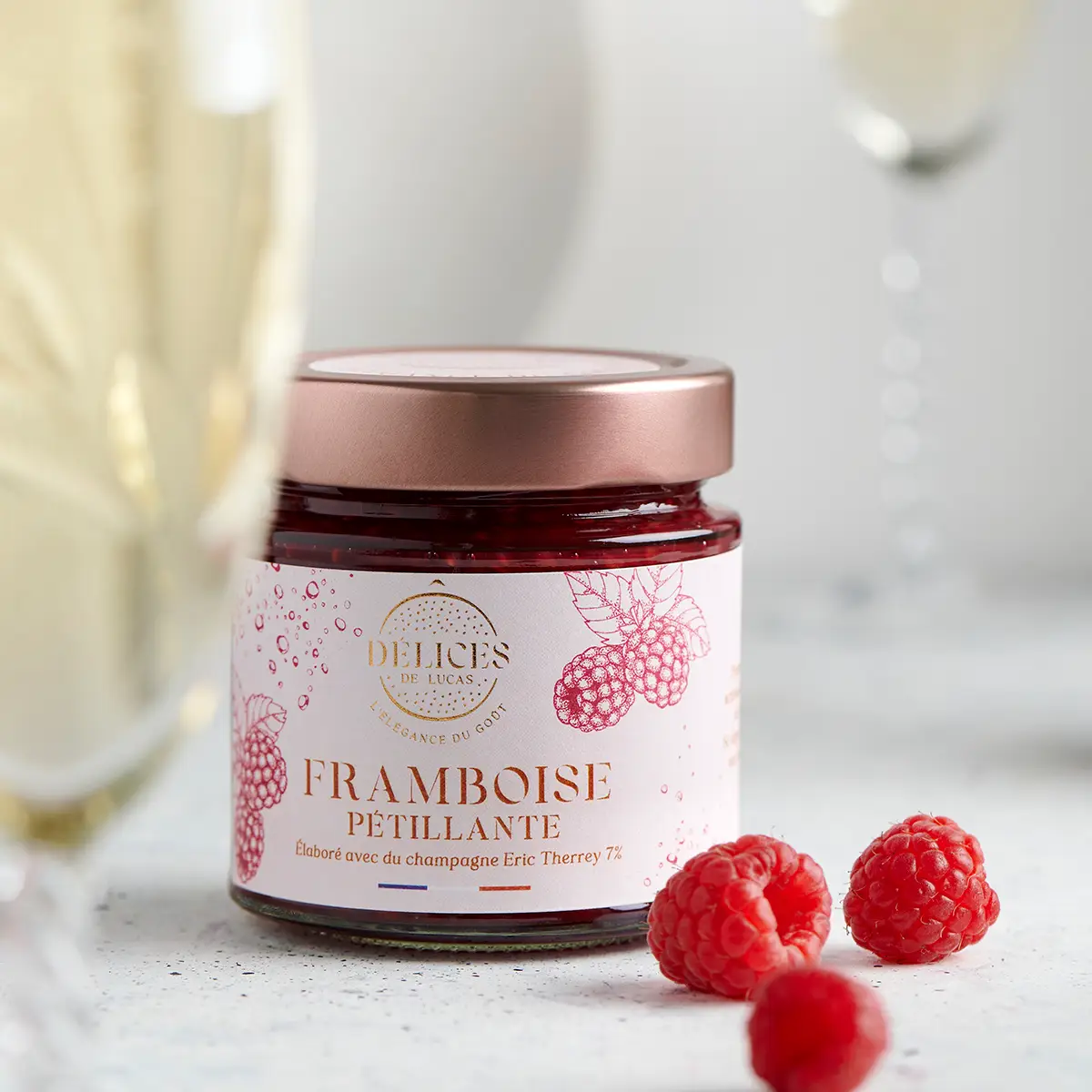 Marmelad Hallon & Champagne 230g