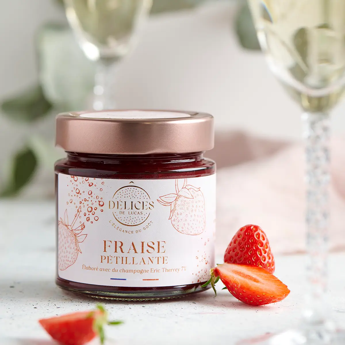 Marmelad Jordgubb & Champagne 230g