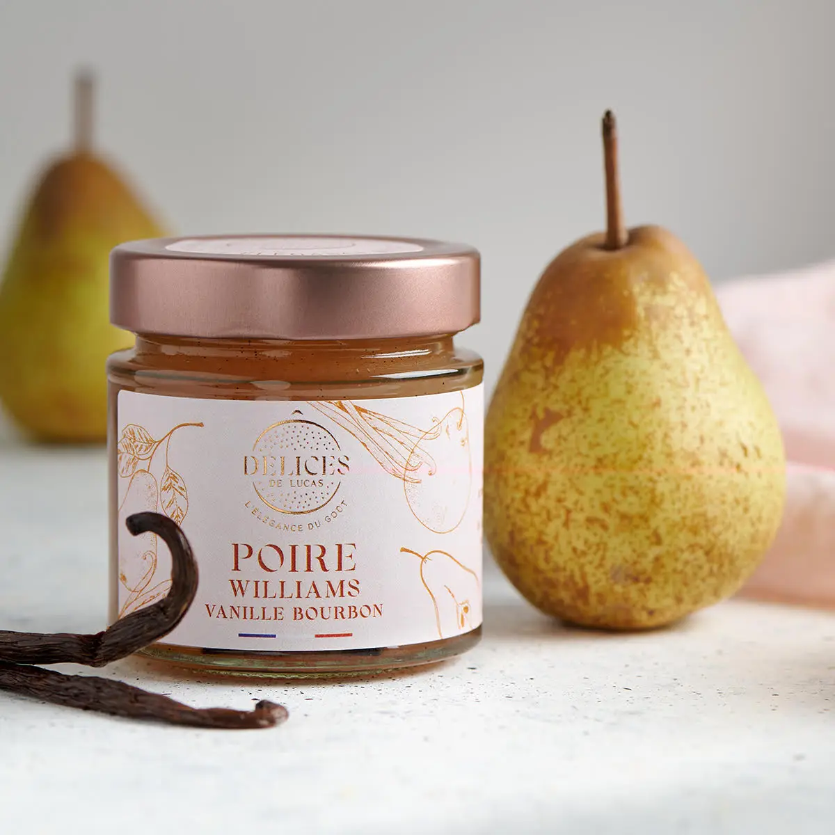 Marmelad Pöron & Bourboun vanilj 230g