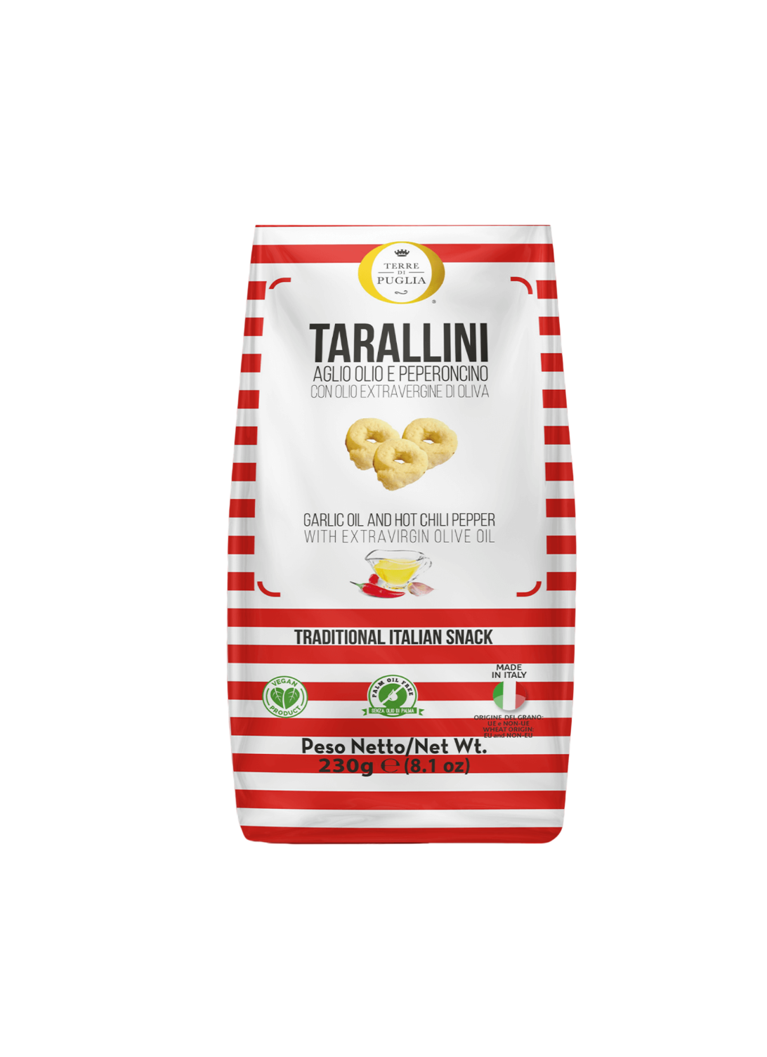 Tarallini Vitlök & Chili 230g